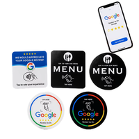 Autocollant de table NFC 13,56 MHz étanche en PVC pour paiement par carte de visite, idéal pour hôtels, commerces, salons, restaurants