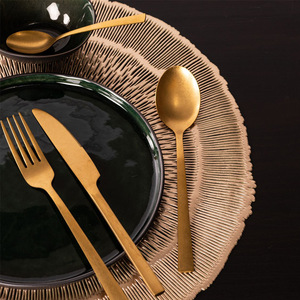 Jellyfish Shaped <b>Round</b> PVC Placemat Gold Silver Heat Insulating Table <b>Mat</b> Modern Minimalist Design - Product Image 4