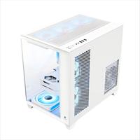 Boîtier de PC Gamer JNP personnalisé Matx avec alimentation, ventilateur de refroidissement, système de refroidissement par eau, style cool, boîtier d'ordinateur de jeu