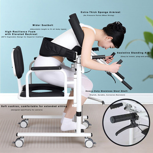 Sollevatore per Trasferimento Pazienti Paralizzati Disabili, Telaio in Acciaio al Carbonio, Capacità 200kg, Freno, Ruote Silenziose - Manuale - Product Image 4