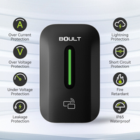 Cargador de Pared para Vehículos Eléctricos Tipo 1 Tipo 2 GB/T 7-22kW 16-48A Cable de 5m Clasificación IP54 Garantía de 24 Meses Compatible con Todos los Vehículos Eléctricos