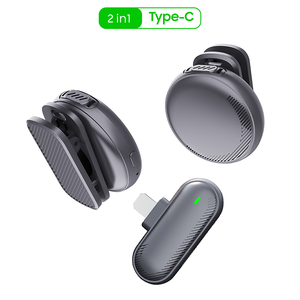 Micrófono Lavalier Inalámbrico SX19, Grabación en Vivo al Aire Libre, Entrevistas, Vlog, Reducción <span class=keywords><strong>de</strong></span> Ruido Magnética, Portátil <span class=keywords><strong>para</strong></span> Android - Product Image 1