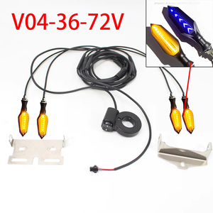 Kit de commutateur de clignotant universel V04 <span class=keywords><strong>12V</strong></span> à 72V à large tension, étanche, à LED, pour vélo électrique/scooter - Product Image 3