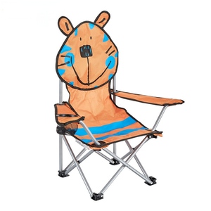 <span class=keywords><strong>Chaise</strong></span> pliante pour enfants à motif d'ours de dessin animé très attrayante, mobilier d'extérieur, siège auto portable avec dossier, sans matériau - Product Image 3
