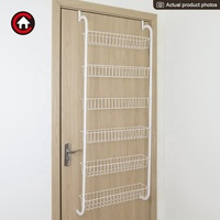 Étagère de rangement multifonctionnelle pour cuisine, étagère de rangement à 6 niveaux au-dessus de la porte, armoire suspendue, organisateur de garde-manger en métal, offre spéciale