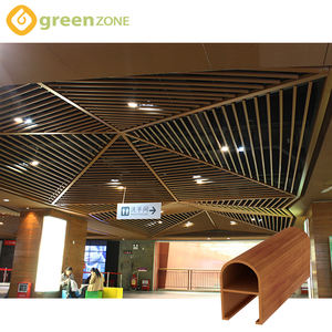 Diseños de paneles de techo WPC de grano de madera greenzone para Decoración - Product Image 1