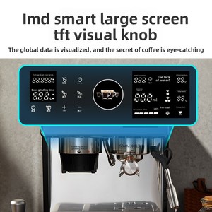 Machine à café semi-automatique italienne à double pompe 3000W, 20 bars, panneau intelligent, avec moulin à café intégré pour café - Product Image 3