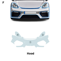 TPU 7.5MIL Film automobile de haute qualité prédécoupé pour P orsche 718 Spyder Gt4gt4Rs 2019-2023 Garantie 6 ans d'auto-guérison