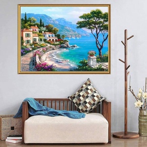 Nouvelle conception 30*40cm, peinture numérique moderne, paysage, peinture à la main, broderie diamant 5D, cadre acrylique inclus - Product Image 3