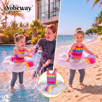 Gilet de natation pour tout-petits Yobeway avec flotteur intégré en PVC, bretelles réglables, vestes de natation à marque privée