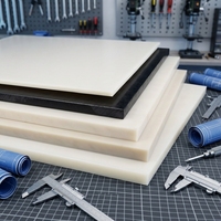 Plaque en nylon plastique technique, bloc usiné CNC, fabrication industrielle personnalisée en polyamide, fabricant de composants mécaniques