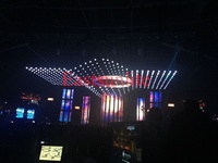 Treuil de levage palan électrique rgb led lumière dmx treuil cinétique lumière