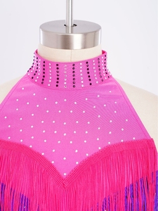 6-16 Kids Girls <b>Dance</b> Costume Designers Latin <b>Dance</b> Outfit Crop Top With Skirt For Performance Competition <b>Dance</b> Performances - Product Image 3