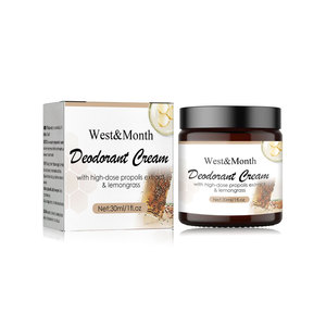 West&Month Crème Déodorante et Hydratante à la <span class=keywords><strong>Citronnelle</strong></span> pour le Traitement des Odeurs Corporelles et l'Élimination des Odeurs des Aisselles, Usage Quotidien - Product Image 1