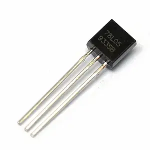 Three-terminal voltage regulator transistor 78L05 in-line TO-92 package 7805 0.1A5V voltage regulator copper foot genuine