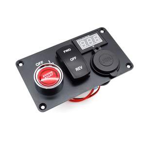 <span class=keywords><strong>Prix</strong></span> usine 12V ON OFF Enging Start Push switch ON OFF ON LED Rockers Switch avec double prise PD voltmètre panneau <span class=keywords><strong>de</strong></span> commutation pour Ma - Product Image 5