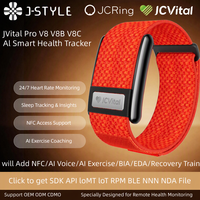 Bracelets connectés intelligents JCVital V8 V8B V8C avec suivi du sommeil et analyse BioAge, certifiés CE FCC Reach RPHS, OEM ODM