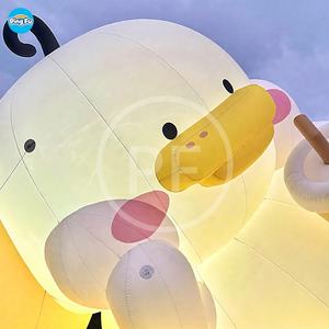 वर्ग सजावट बड़े inflatable खिलौने बतख डिजाइन inflatable बतख मॉडल विज्ञापन सजावट के लिए एलईडी लाइट के साथ - Product Image 5