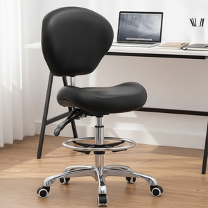 Sgabello da Disegno Girevole Regolabile con Ruote, <span class=keywords><strong>Sedia</strong></span> da <span class=keywords><strong>Scrivania</strong></span> Moderna per <span class=keywords><strong>Studio</strong></span>, <span class=keywords><strong>Studio</strong></span> Dentistico, Bancone - Product Image 1