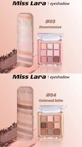 Paleta de Maquillaje de Ojos Miss <span class=keywords><strong>Lara</strong></span> de Nueve Colores con Polvo Suave y Liso de 3 mm de Grosor que No se Desprende - Product Image 5