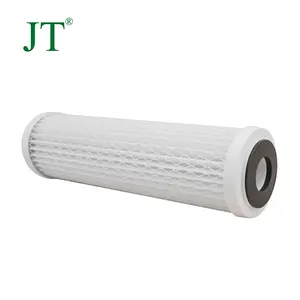 Pleated PP carbon block pre filter for RO water purifier with high dirt capacity and chlorine reduction capacity
