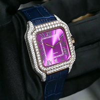 Montres Titan pour hommes 40 mm, montre mécanique en moissanite VVS1, montres en moissanite en gros, montre-bracelet de luxe pour hommes, style hip-hop