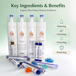Sérum Traitant Exfoliant au Rétinol pour le Visage – Hydratant, Booster de Hydratation, Solution Hydra, Hydradermabrasion, Embouts Hydro Noirs, Poignée - Product Image 4