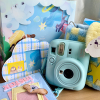 Kamera Instan Instax Mini 13 20MP 2026 Baru dengan Lampu Kilat LED Terintegrasi, Desain Sekali Pakai Bergaya Pop Tiga Dimensi yang Bulat