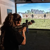 Máquina de Juego de Disparos Interactiva con Pistola de Juguete Multijugador Comercial para Interiores, Simulador de Disparos con Proyección Interactiva
