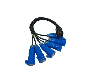 Socapex fan-out power verlängerung kabel zu 16a stecker