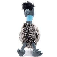 Peluche d'autruche douce approuvée CE et ASTM, jouet en peluche d'ému personnalisé sur mesure, mascotte en tissu durable fabriquée en usine