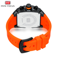 MINI FOCUS 0473 Jam Tangan Baru Mewah Sport Quartz untuk Pria Tahan Air Dengan Jarum Bercahaya Kronograf Tali Biru