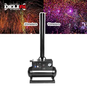 100W 3.5MPA air pressure powerful shoot streamer up to 20m and confetti up to 10m DMX confetti cannon launcher machine for party