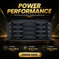 Amplificateur de puissance actif professionnel FN-80044 Classe AB 8000W 4 Ohm Stéréo/Mono/Surround Haute Puissance Audio pour Spectacles Scéniques