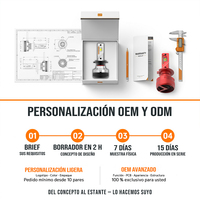 Ampoule de phare LED personnalisée OEM G12W 130W 30000LM 6000K H4 H7 H8 9005 9006, commandes en gros, refroidissement par ventilateur, longue durée de vie, sans erreur