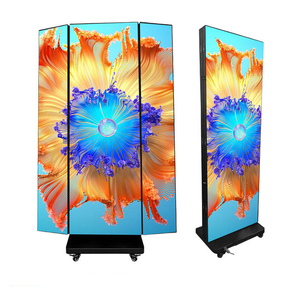 RGX 연말 프로모션 P3 이동식 LED 광고 스크린 삼중 접이식 LED 포스터 스크린 방수 양면 포스터 LED 스크린 - Product Image 4