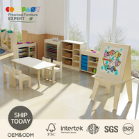 Ensemble de station d'activités Montessori en bois moderne pour la motricité fine des enfants d'âge préscolaire, salle d'art de maternelle, certifié sécurité