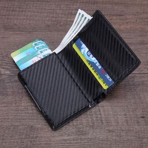 Porte-cartes K01 pour hommes, portefeuilles vintage noirs, petit porte-monnaie en cuir fin, mini portefeuilles - Product Image 4