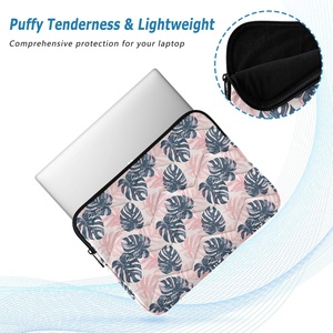 Hawaii Customized Logo Print Puffy Laptop Sleeve Portable Quilted Laptop Pouch <b>Computer</b> <b>Bag</b> for 14 15 16 Inch - Product Image 5