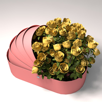 Caja de Regalo con Diseño de Cuna para Bebé, Embalaje de Cartón con Forma de Cuna, Caja de Regalo para Bebé