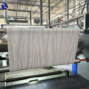 Película decorativa de PVC con diseño de grano de madera gris mate, tinta a base de agua no adhesiva, hoja de PVC con textura de madera que se desvanece - Product Image 4