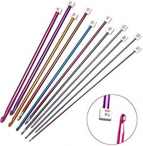 Suéter de aluminio de color Diferentes tamaños Bufanda de cabeza única Ganchillo de punto - Product Image 5