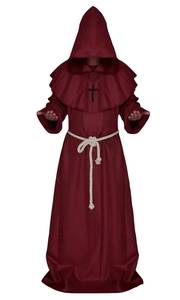 Disfraz de Cosplay de Monje Medieval, Mago, Sacerdote, Túnica de Muerte para Halloween - Product Image 5