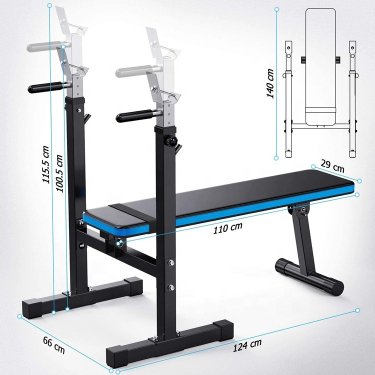 Panca Pesi Regolabile Pieghevole Multifunzione 7 Posizioni &ndash; 150 Kg Portata