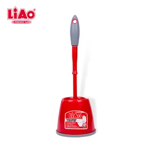 LiAo neues Produkt Kunststoff Haushalts reinigung TPR Griff Toiletten schüssel Bürste mit Halter