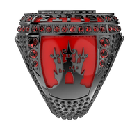Bague personnalisable à l'effigie d'un crâne pour Halloween et Black Friday, bijou tendance pour les fêtes et les cadeaux, idéale pour le port quotidien.