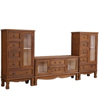 En bois En Gros Élégant Antique Meubles De Salon Brun Moderne Salon Meubles Armoire En Bois Tv Console