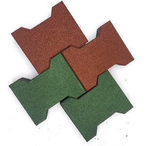 1m X 1m X 15mm Schwarze Ineinandergreifende Outdoor EPDM <span class=keywords><strong>Gummi</strong></span>-Bodenplatten Rutschfest Stoßdämpfend Fitnessmatten für Werkstatt Spielplatz - Product Image 5