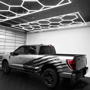 Pannello Esagonale KCX ad Alta Luminosità, Luce LED per Garage e Studio, Illuminazione Esagonale a LED per Soffitto e <span class=keywords><strong>Parete</strong></span>, Illuminazione Dettagliata - Product Image 6