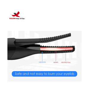 FENGFLY Recourbe-cils électrique 2 en 1 chauffant, mini portable, avec peigne, pour un usage professionnel et personnel, à prix réduit pour les achats groupés - Product Image 2